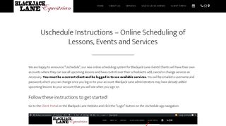 Uschedule Instructions - Online Scheduling of Lessons, Events and ...