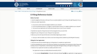 E-Filing Reference Guide | USCIS