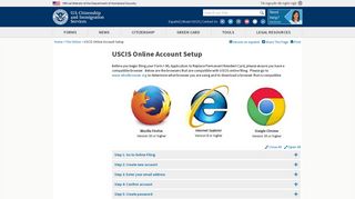 USCIS Online Account Setup | USCIS