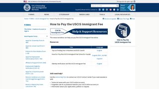 How to Pay the USCIS Immigrant Fee | USCIS