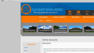 Online Accounts - Clay County USD 379, KS