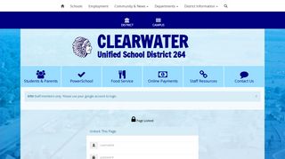 Clearwater Schools USD#264 - Page Login