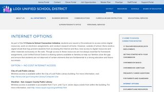 Internet Options - Lodi Unified School District