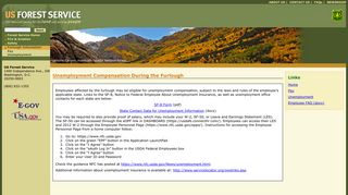 Unemployment - USDA Forest Service