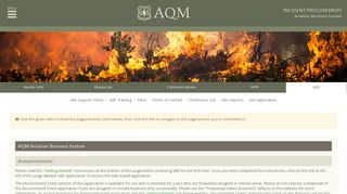 AQM Aviation Business System - abs - USDA Forest Service