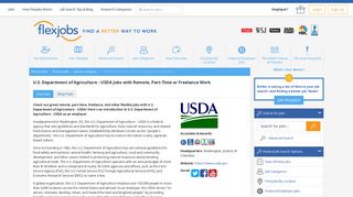 U.S. Department of Agriculture - USDA Jobs with Remote, Part-Time or ...