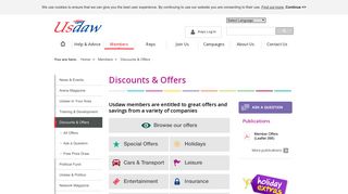 USDAW - Discounts & Offers