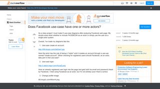 Does Facebook use-case have one or more actors? - Stack Overflow