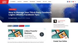 How to Manage Your Third-Party Facebook Logins [Weekly Facebook ...