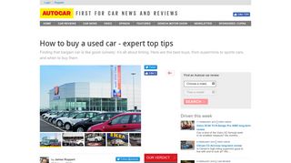 How to buy a used car - expert top tips | Autocar