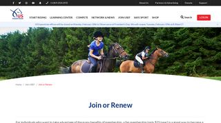 Join or Renew | US Equestrian - USEF