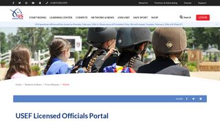 USEF Licensed Officials Portal | US Equestrian