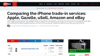 Comparing the iPhone trade-in services: Apple, Gazelle, uSell ...