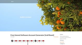 Free Usenet Software Account Generator [trail Reset] - makersxsonar