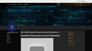 [Wo`rking!] Usenext Password Account Generator - Gamer Launch