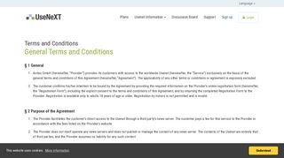 Terms and Conditions - UseNeXT