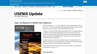 ;login:, the Magazine of USENIX, Gets a Makeover | USENIX