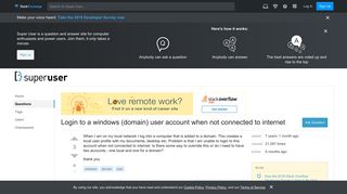 Login to a windows (domain) user account when not connected to ...