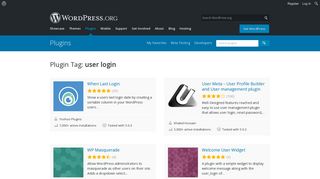user login | WordPress.org