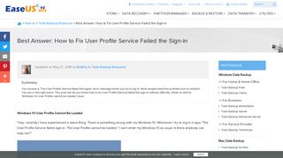 Best Answer: How to Fix User Profile Service Failed the Sign-in ...