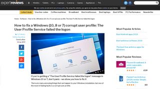 How to fix a Windows (10, 8 or 7) corrupt user profile: The User Profile ...