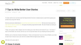 7 Tips to Write Better User Stories | ReQtest