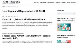 User login and Registration with Swift Archives - Swift Developer Blog