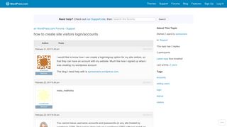 Topic: how to create site visitors login/accounts | WordPress.com ...