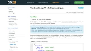 Update User | User Cloud Storage API | docs.oneall.com