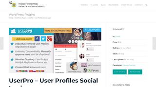 UserPro – User Profiles Social Login - Looks Awesome
