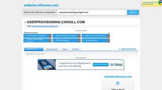 userprovisioning.cargill.com at Website Informer. Visit ...
