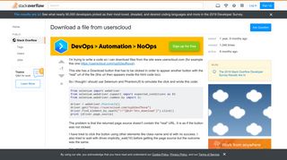 Download a file from userscloud - Stack Overflow