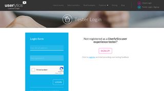 Userlytics - The most advanced User Testing Platform | Login