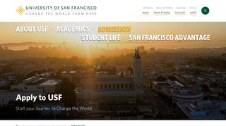 Apply to USF - Admission | University of San Francisco