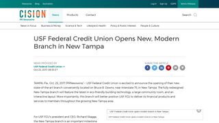 USF Federal Credit Union Opens New, Modern Branch in New Tampa