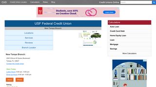 USF Federal Credit Union - Credit Unions Online