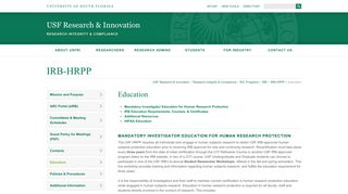 Education | IRB | Research Integrity & Compliance | Research ...