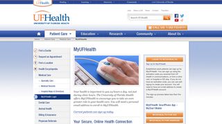 MyUFHealth | UF Health, University of Florida Health