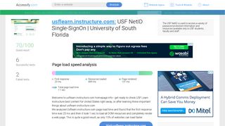 Access usflearn.instructure.com. USF NetID Single-SignOn | University ...