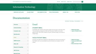 Email | Information Technology - University of South Florida