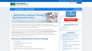 OSHA 30 Hour Construction Industry Training Online ... - USFOSHA.com