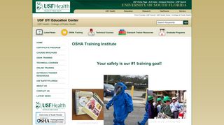 USF OSHA Training Institute Education Center |