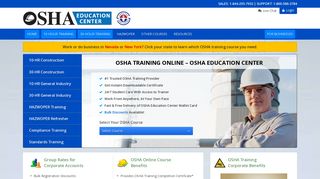 OSHA Education Center: OSHA 10 & 30 Hour Online Training Courses