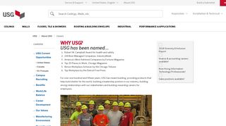 USG Corporation Careers - Why Work at USG? | USG