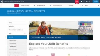 Explore your 2018 benefits - Human Resources | University System of ...