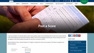 Post a Score - Connecticut State Golf Association
