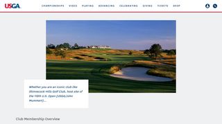 Member Club Overview - USGA
