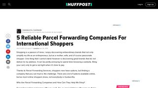 5 Reliable Parcel Forwarding Companies For International Shoppers ...