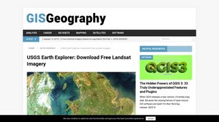 USGS Earth Explorer: Download Free Landsat Imagery - GIS Geography