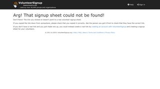 VolunteerSignup - Online volunteer signup sheets - Usher signup sheet
